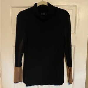 NIC+ZOE Black Knit Turtleneck Sweater